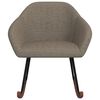 vidaXL Chaise &agrave; bascule Taupe Tissu