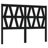 vidaXL T&ecirc;te de lit Noir 156x4x100 cm Bois massif de pin