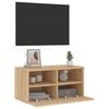 vidaXL Meuble TV mural ch&ecirc;ne sonoma 60x30x30 cm bois d'ing&eacute;nierie