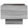 vidaXL Table de chevet avec LED infini sonoma gris 40x40x30 cm