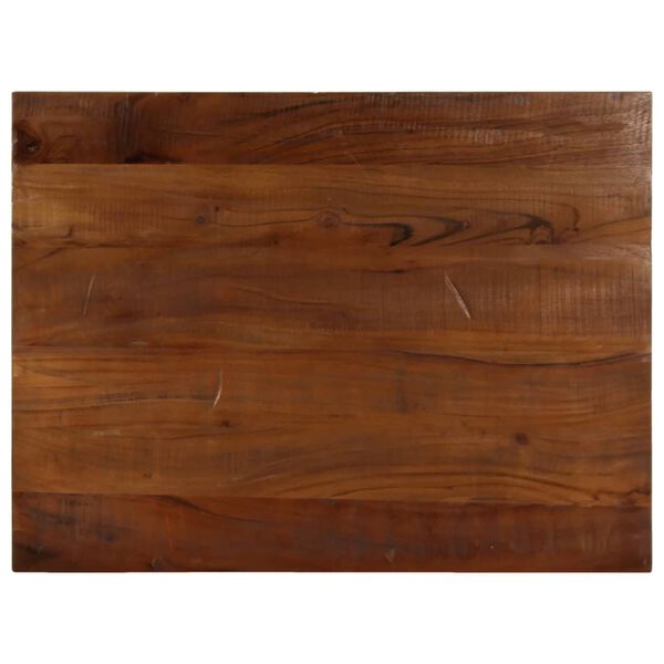 vidaXL Dessus de table 80x60x2,5cm rectangulaire bois massif r&eacute;cup&eacute;r&eacute;