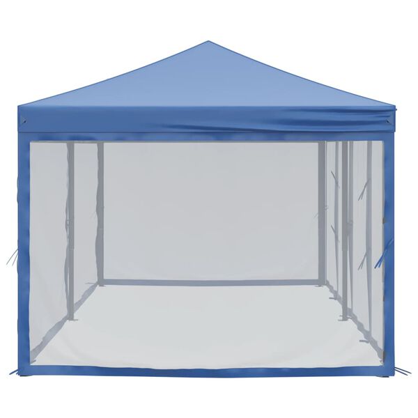 vidaXL Tente de r&eacute;ception pliable avec parois Bleu 3x6 m