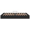 vidaXL Lit de Rangement avec t&ecirc;te de lit Noir 140 x 190 cm tissu