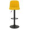 vidaXL Tabourets de bar lot de 2 Jaune Velours