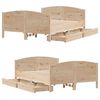 vidaXL Cadre de lit sans matelas 120x200 cm bois de pin massif