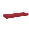 vidaXL Coussins de plancher de palette lot de 7 Rouge bordeaux Coton