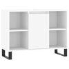 vidaXL Ensemble de meubles salle de bain 3 pcs blanc bois d'ing&eacute;nierie