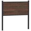 vidaXL T&ecirc;te de lit de remplacement ch&ecirc;ne marron 90 cm bois d'ing&eacute;nierie et acier