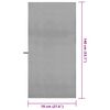 vidaXL Serviettes de sport 2 pcs Gris fonc&eacute; 140 x 70 cm