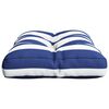 vidaXL Coussin de palette rayures bleues et blanches 60x40x12 cm tissu