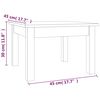vidaXL Table basse Blanc 45x45x30 cm Bois massif de pin