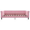 vidaXL Lit de repos rose 100x200 cm velours