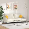 vidaXL Coussins de si&egrave;ge 2 pcs Jaune clair &Oslash; 30 cm