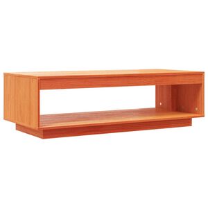vidaXL Table basse cire marron 110x50x33,5 cm bois massif de pin