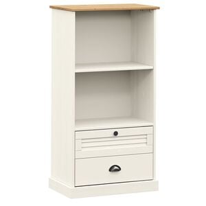 vidaXL Biblioth&egrave;que VIGO blanc 60x35x114,5 cm bois massif de pin