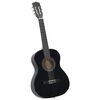 vidaXL Guitare classique de d&eacute;butants et enfants Noir 3/4 36"