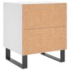 vidaXL Table de chevet blanc 40x35x47,5 cm bois d&rsquo;ing&eacute;nierie