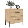 vidaXL Table de chevet ch&ecirc;ne sonoma 40x35x47,5 cm bois d&rsquo;ing&eacute;nierie
