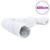 vidaXL Conduit de ventilation aluminium et PVC 6 m &Oslash;20 cm