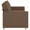 vidaXL Canapé 2 places Marron 140 cm Tissu