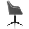 vidaXL Chaises pivotantes &agrave; manger lot de 2 gris clair tissu