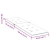 vidaXL Coussin de chaise de terrasse rouge bordeaux (75+105)x50x4 cm