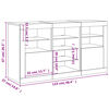 vidaXL Buffet avec lumi&egrave;res LED ch&ecirc;ne fum&eacute; 123x37x67 cm