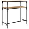 vidaXL Table console ch&ecirc;ne sonoma 75x35,5x75 cm bois d'ing&eacute;nierie