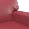 vidaXL Canap&eacute; &agrave; 2 places Rouge bordeaux 140 cm Similicuir