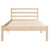 vidaXL Cadre de lit Marron 225,5 x 105,5 x 69,5 cm Bois de Pin Massif
