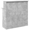 vidaXL Bureau de r&eacute;ception gris b&eacute;ton 100x50x103,5cm bois d'ing&eacute;nierie