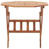 vidaXL Ensemble &agrave; manger pliable 5pcs Bois d'acacia solide
