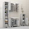 vidaXL Armoire &agrave; miroir de salle de bain Gris B&eacute;ton Bois d&rsquo;ing&eacute;nierie