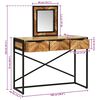 vidaXL Table de Toilette Marron 100 x 40 x 120 cm Bois d'Acacia Massif