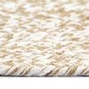 vidaXL Tapis fait &agrave; la main Jute Blanc et marron 240 cm