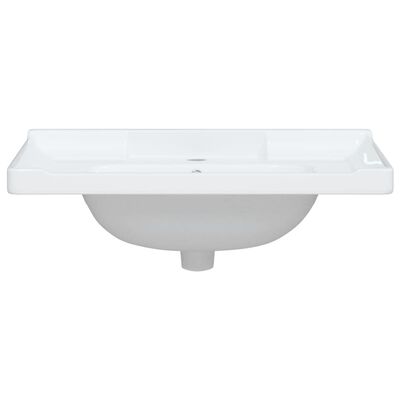 vidaXL Évier de salle de bain blanc 71x48x23cm rectangulaire céramique