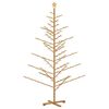 vidaXL Arbre de No&euml;l en bois Marron 210 cm Bois massif en pin