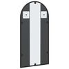 vidaXL Miroir mural noir 30x60 cm arche fer