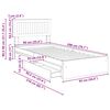 vidaXL Lit de Rangement Ch&ecirc;ne brun 90 x 200 cm Bois d'ing&eacute;nierie