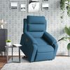 vidaXL Fauteuil inclinable bleu velours