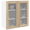 vidaXL Armoire suspendue avec stockage Ch&ecirc;ne Sonoma 80 x 31 x 80 cm
