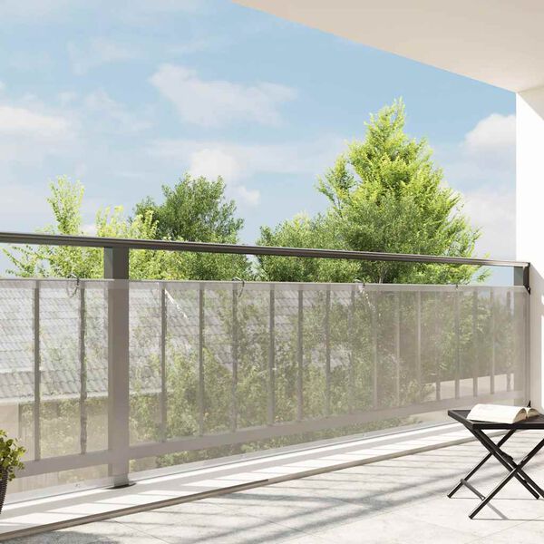 vidaXL B&acirc;che transparente avec &oelig;illets 1x8 m poly&eacute;thyl&egrave;ne
