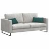 vidaXL Coussins de canap&eacute; 2 pcs Vert fonc&eacute; 50 x 30 cm tissu