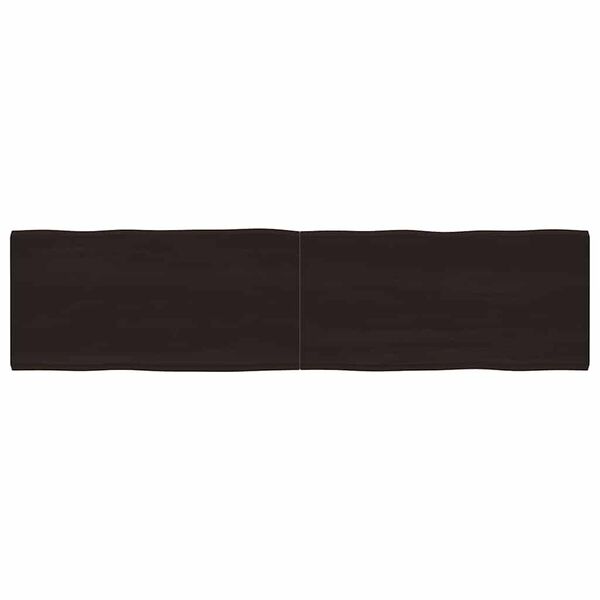 vidaXL Dessus de table bois massif trait&eacute; bordure assortie