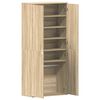 vidaXL Cabinet &agrave; chaussures avec &eacute;tag&egrave;re Ch&ecirc;ne Sonoma 80 x 39 x 178 cm