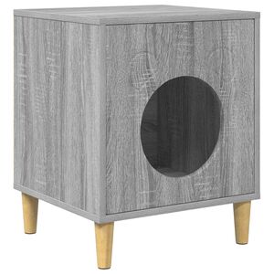 vidaXL Maison pour chat Sonoma gris 42,5 x 40 x 53 cm