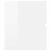 vidaXL Ensemble de meubles de bain 2 pcs Blanc brillant Agglom&eacute;r&eacute;