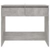 vidaXL Table console gris béton 89x41x76,5 cm bois d'ingénierie