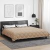 vidaXL Duvet d'hiver Anthracite et Taupe 220 x 240 cm Microfibre