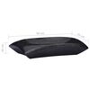 vidaXL Lavabo Noir 50x35x10 cm Marbre